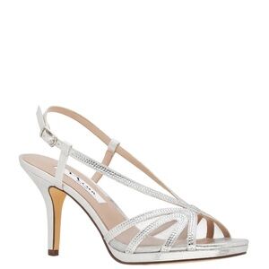 Nina Barbara Strappy Silver Heels